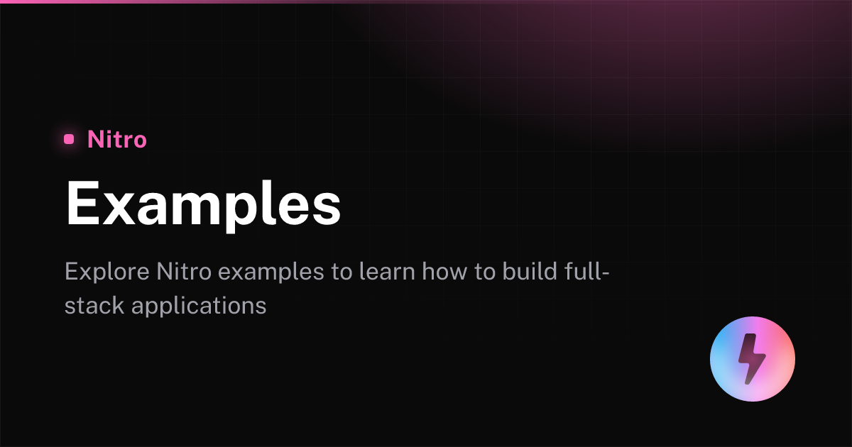 Examples - Nitro